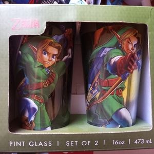 Zelda Pint glasses set of 2